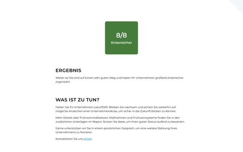 Ansicht gutes Ergebnis