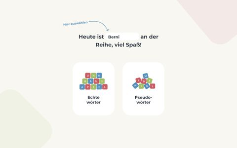 Startseite des Programmes